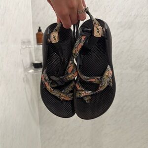 Chaco Black and Multicolor Athletic Sandals